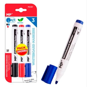 marqueurs de couleur pour tableau blanc, 3 unités, blister