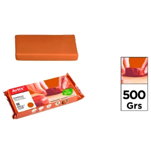 pâte à modeler durcissante, sans gluten, 500 g, terracotta