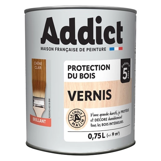 vernis bois brillant chãƒâªne clair 0.75 l - reca