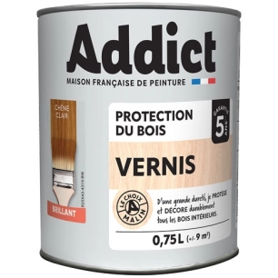 vernis bois brillant chãƒâªne clair 0.75 l - reca