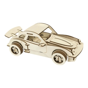 voiture de sport allemande en bois 3d à construire, découpée au laser