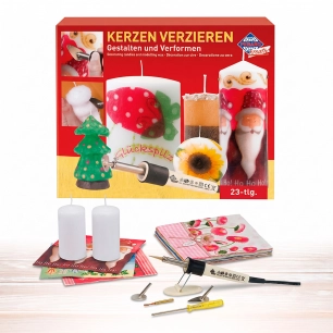kit créatif pour décorer, peindre et façonner les bougies