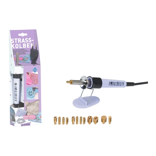kit de pose de pierres avec fer de fixation et 12 applicateurs, 6 w