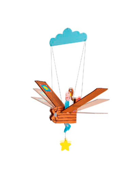 gabarit de marqueterie petit pilote, 2 planches a4
