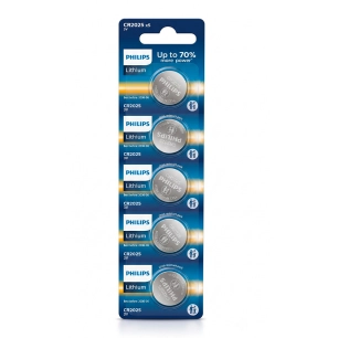 pile lithium cr2025 3 v, 5 unités, blister