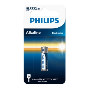 pile alcaline 27a, 12v, 8lr732, blister