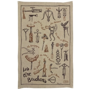 torchon lin les sommeliers naturel 45x70 - sde ld