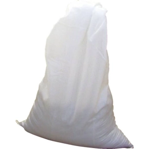 10 sac a gravats blancs poly propylene tisse 70 grs/m2 550 x 9 50 mm