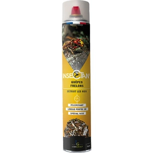 insecticide : guepes frelons euro et asiatique - aerosol 750ml