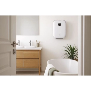 radiateur mural soufflant aquatherm ptc sdb 2000w blanc