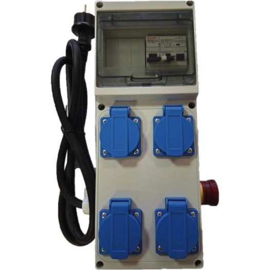 coffret de chantier 4 prises nf 250v - 2m h07rnf 3g2,5