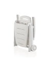 Chaise longue Antibes blanche Pliable, roues, confort - SHAF