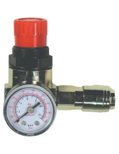 Mini Détendeur 1/4 Mecafer Régulation de pression précise avec manomètre intégré - Mecafer