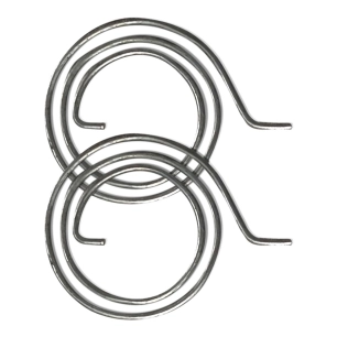 ressort de poignée, modèle mll02, en acier zingué, ø29 x 1,7 mm, 2 unités, blister