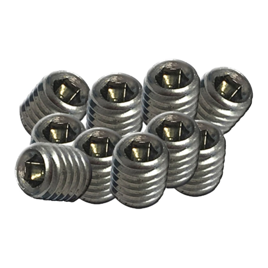 vis de réglage de poignée, modèle trn04, en acier inoxydable finition inox, m5 x 6 mm, 10 unités, blister