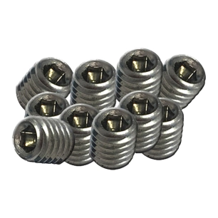 vis de réglage de poignée, modèle trn04, en acier inoxydable finition inox, m6 x 6 mm, 10 unités, blister