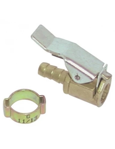 Embout à grosse valve pour auto et vtt pour tuyau 6 mm