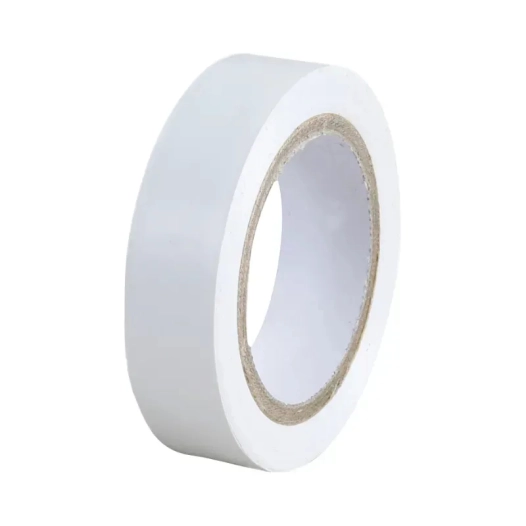 Ruban adhesif pvc électricien - 1 ruban blanc 10 m x 15 mm
