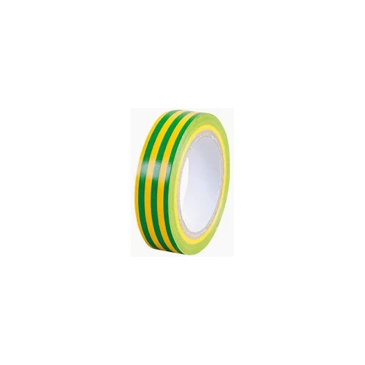 Ruban adhesif pvc électricien - 1 ruban jaune vert 10 m x 15 mm