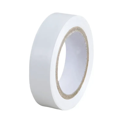 ruban adhesif pvc electricien isolant couleur blancdimensions 10 m x 15 mm