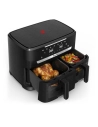 air fryer ever fry xxl dual 11 l - 2700 w - 2 tiroirs 6,5 + 4,5 l - 7 modes - hublots - 40 ã  200 â°c - noir - gpe seb france - 