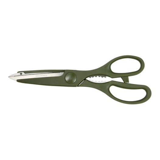 ciseaux de cuisine, experto, en acier inoxydable, verts, 21,5 cm