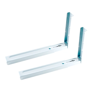 support mural pour micro-ondes, mcr02, extensible 320-485 mm, charge max. 40 kg, blanc