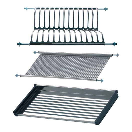 égouttoir à vaisselle et à verres pour placard, ecr01, acier inoxydable, 900 x 280 x 65 mm