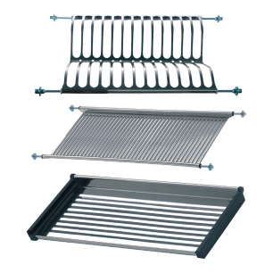 égouttoir à vaisselle et à verres pour placard, ecr01, acier inoxydable, 900 x 280 x 65 mm
