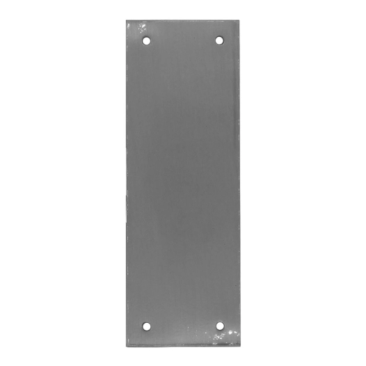 plaque vierge, modèle plp12, en acier inoxydable finition inox, 90 x 250 mm