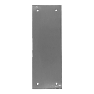 plaque vierge, modèle plp12, en acier inoxydable finition inox, 90 x 250 mm