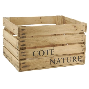 caisse bois cote nature l50 - aubry gaspard ld