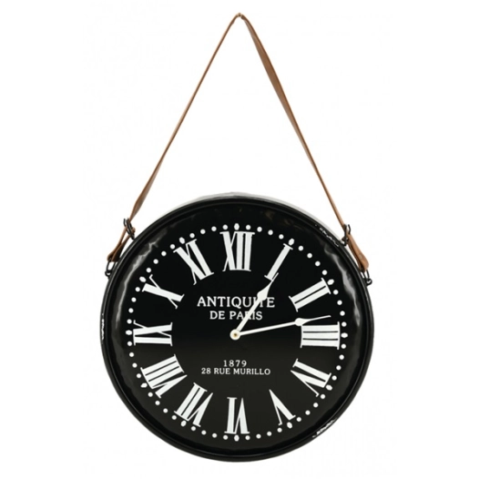 horloge metal noir d46 - aubry gaspard ld