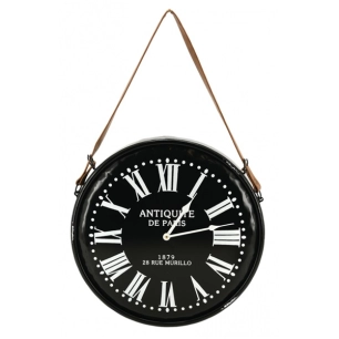 horloge metal noir d46 - aubry gaspard ld