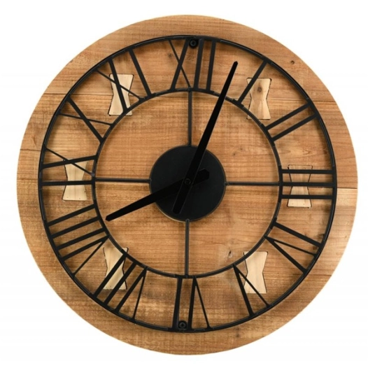 horloge bois recycle+met d45 - aubry gaspard ld