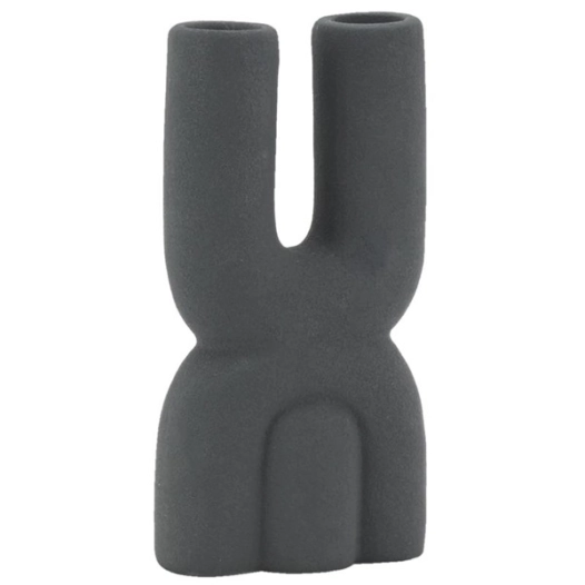 vase porcelaine noire h18 - aubry gaspard ld