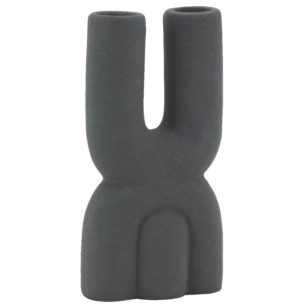 vase porcelaine noire h18 - aubry gaspard ld