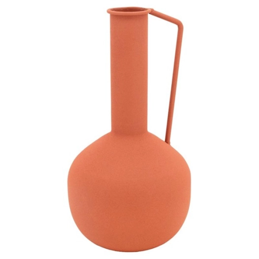 vase metal terracotta h26 - aubry gaspard ld