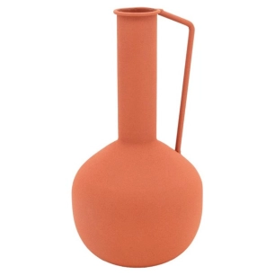 vase metal terracotta h26 - aubry gaspard ld