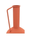 vase metal terracotta h26 - aubry gaspard ld