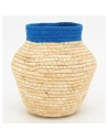 vase jonc nat+bleu h18 - aubry gaspard ld