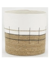 s/4 cache pots jonc nat+blanc - aubry gaspard ld