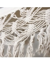 hamac coton ecru+franges - aubry gaspard ld