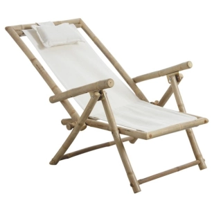 chaise relax bambou naturel - aubry gaspard ld