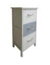 commode 3t mdf blanc et gris - aubry gaspard ld