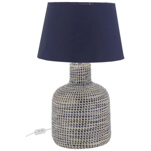 pied lampe jonc nat+bleu - aubry gaspard ld