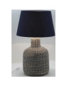 pied lampe jonc nat+bleu - aubry gaspard ld
