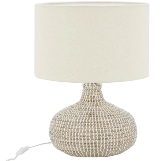 lampe boule pied jonc nat - aubry gaspard ld