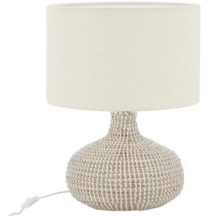 lampe boule pied jonc nat - aubry gaspard ld
