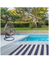tapis ext.rayure bleu l180 - aubry gaspard ld